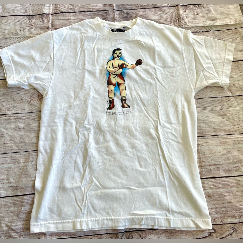 The Hundreds men’s medium vintage vaudeville boxer graphic short sleeve t-shirt